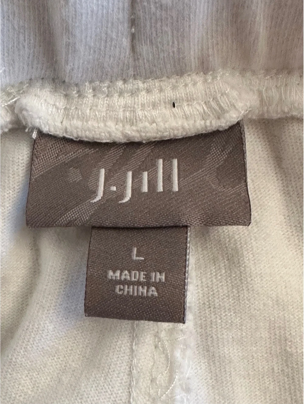 J. Jill White Cotton Shorts Sz L